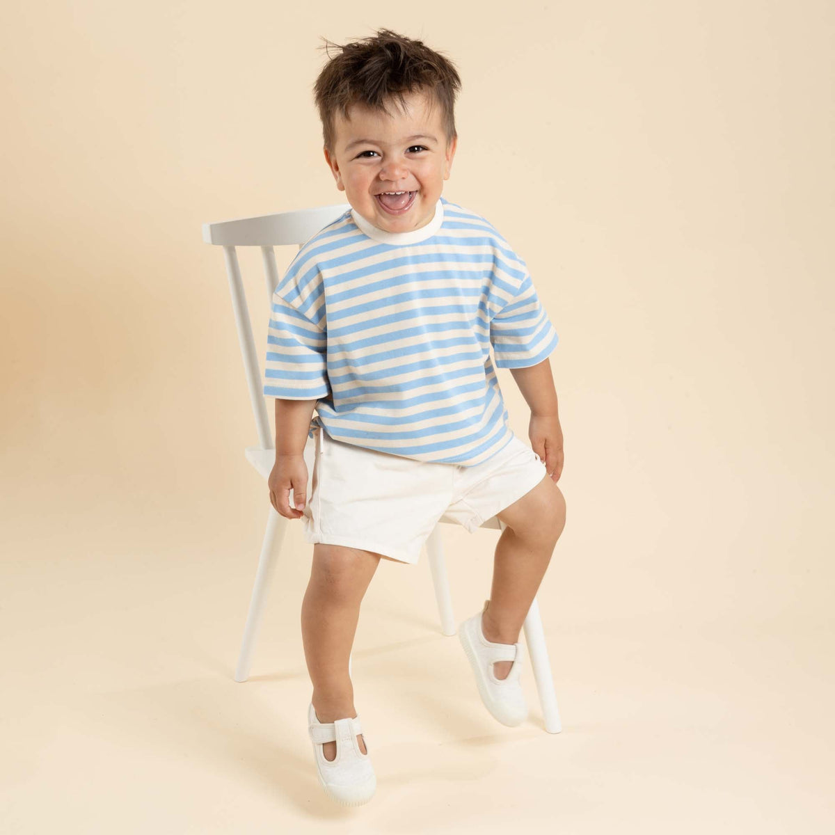 Jack Stripe Top - Blue - Designer Kidz
