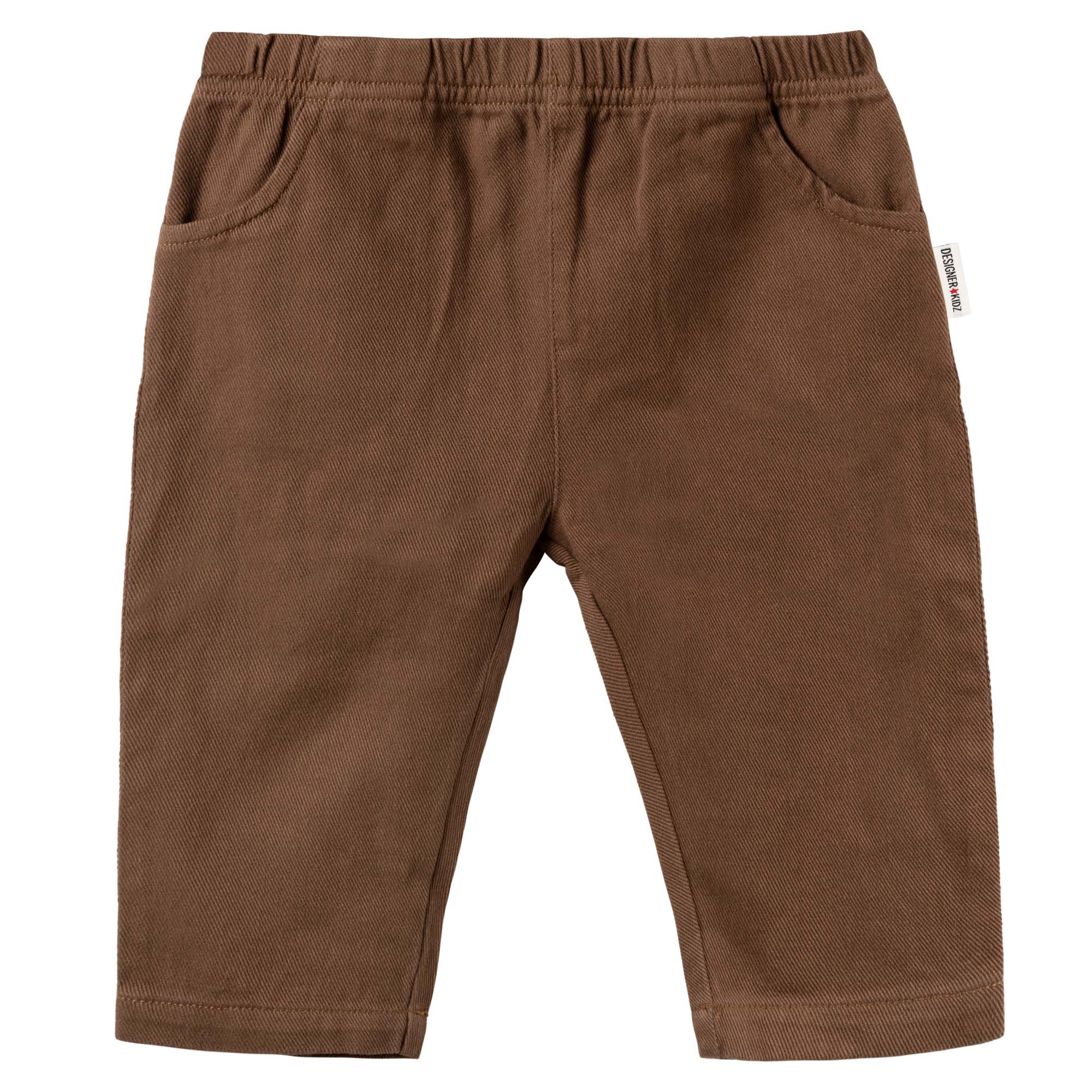 Theo Twill Pants - Chocolate - Designer Kidz