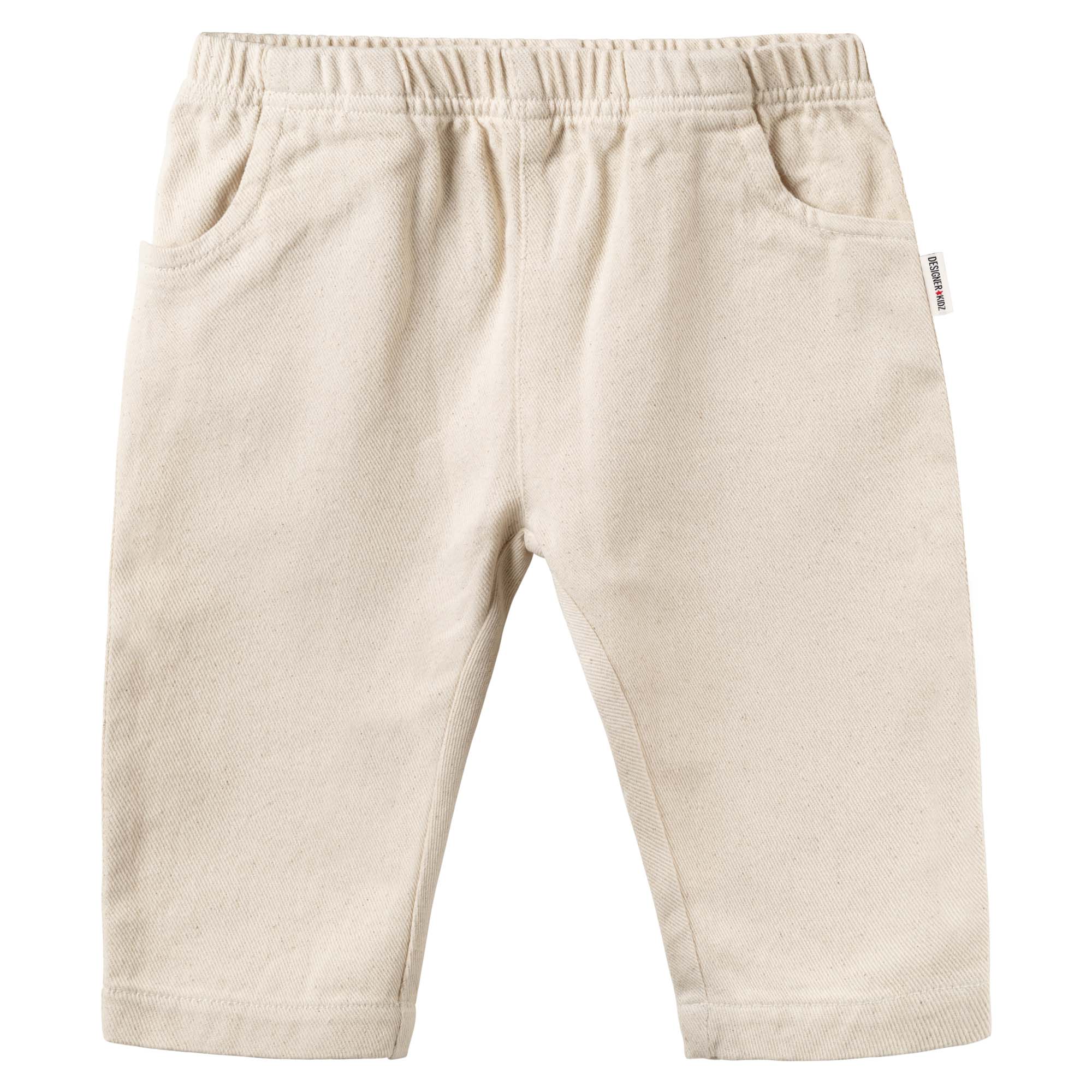 Theo Twill Pants - Ecru - Designer Kidz