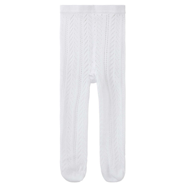 Textured Knit Tights - Ivory