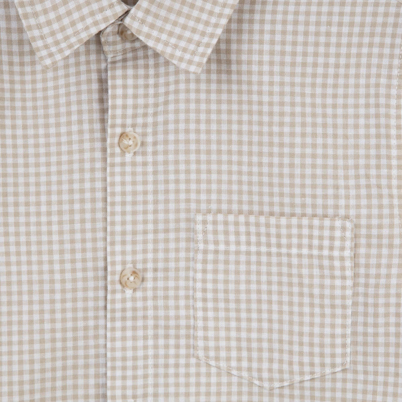 Oliver L/S Gingham Shirt - Oat