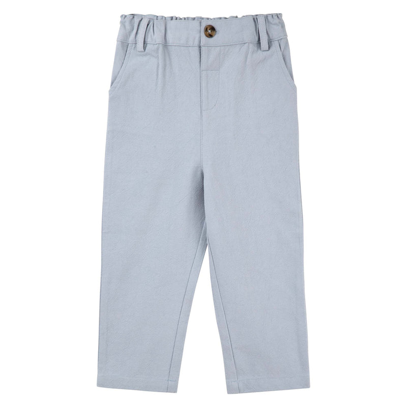 Oscar Linen Suit Pants - Ice Blue