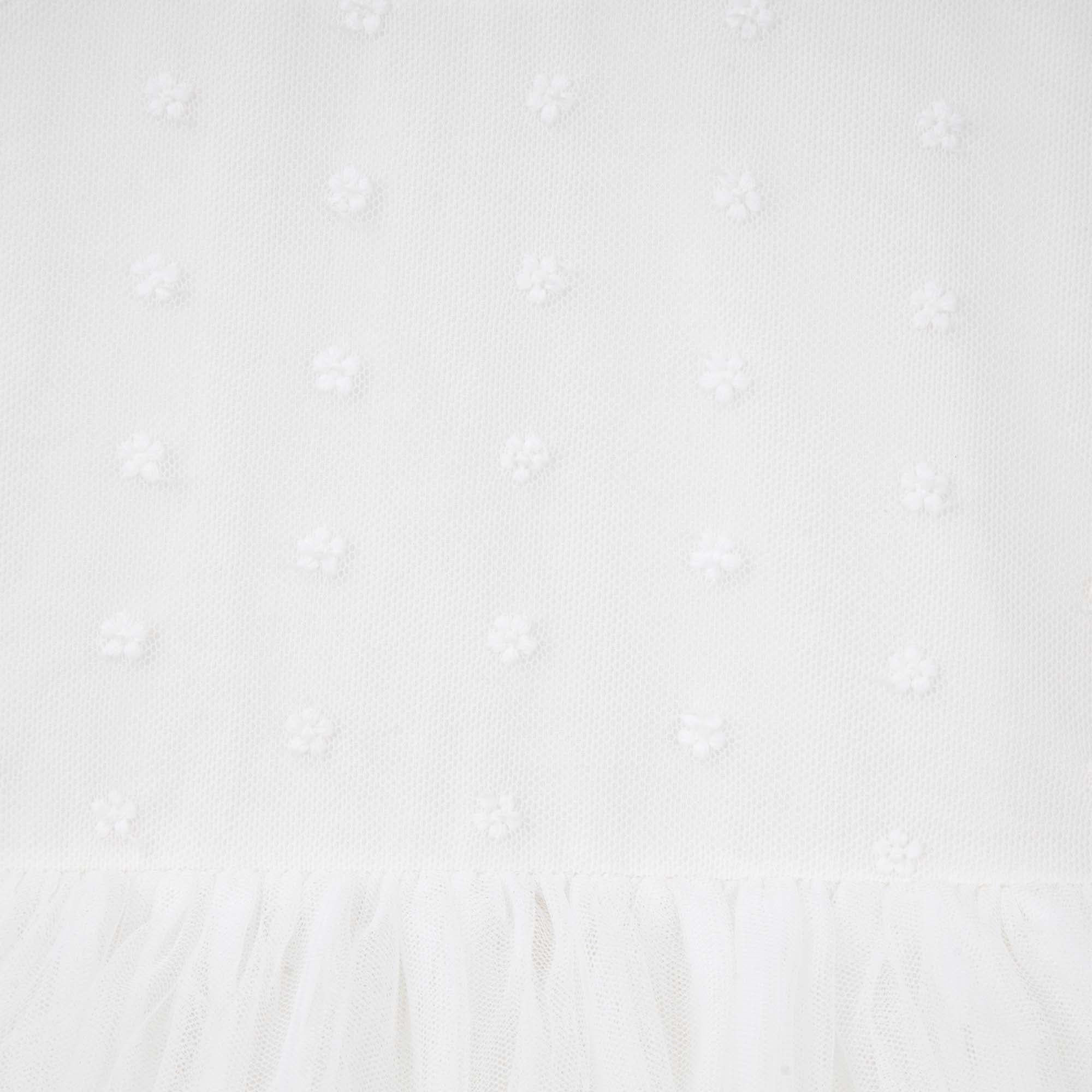 Dotti L/S Embroidered Tutu Dress - Ivory