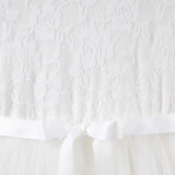 Princess Lace L/S Tutu Dress - Ivory