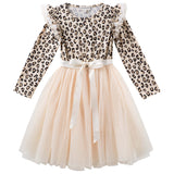 Leopard Print L/S Tutu Dress