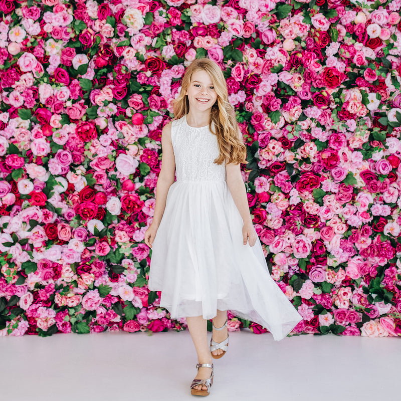 Buy Delilah S/S Lace Dress - Ivory - Designer Kidz | Special Occasions, Party Wear & Weddings  | Sizes 000-16 | Little Girls Party Dresses, Tutu Dresses, Flower Girl Dresses | Pay with Afterpay | Free AU Delivery Over $80 