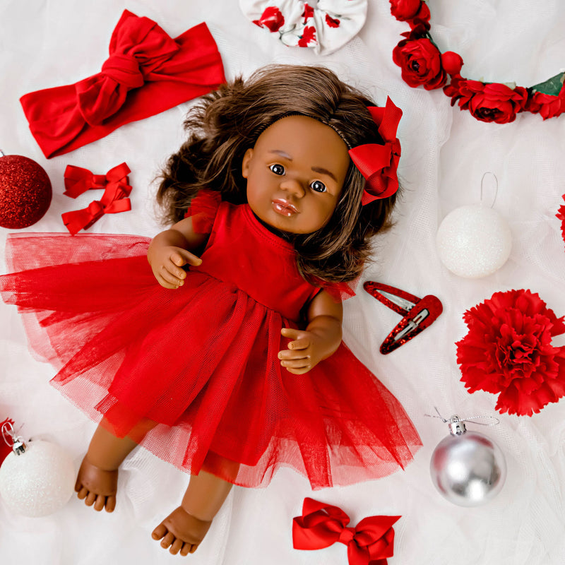 My First Tutu Doll Dress - Red - Designer Kidz
