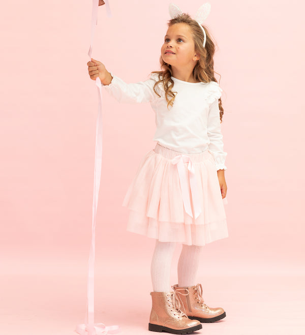 Princess Tiered Tutu Skirt - Pale Pink