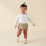 Leopard Print Frilly Baby Bloomers