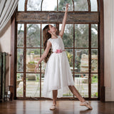 Delilah S/S Lace Dress - Ivory - Designer Kidz