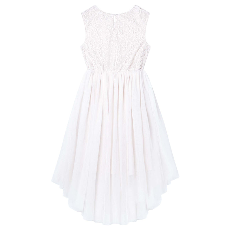 Buy Delilah S/S Lace Dress - Ivory - Designer Kidz | Special Occasions, Party Wear & Weddings  | Sizes 000-16 | Little Girls Party Dresses, Tutu Dresses, Flower Girl Dresses | Pay with Afterpay | Free AU Delivery Over $80 