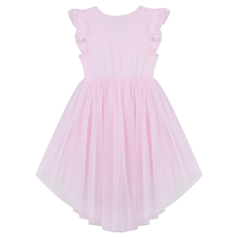 Libby Lace S/S Tutu Dress  - Pale Pink