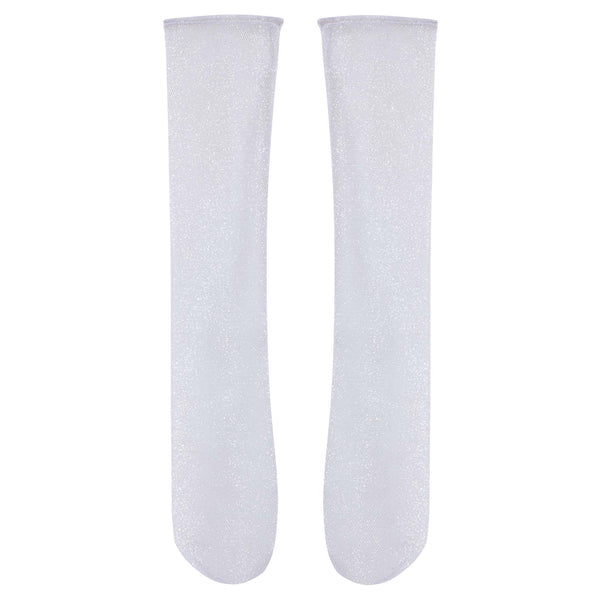 Sheer Mesh Socks - Silver