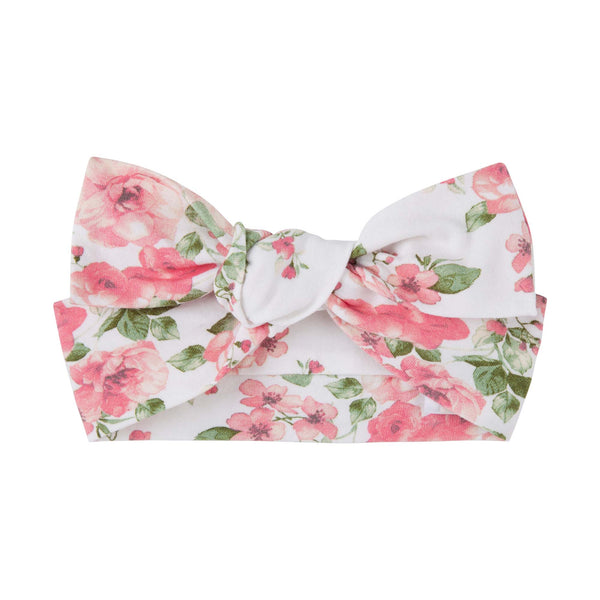 Evelyn Floral Headband - Dusty Pink