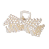 Pearl Bow Hair Clip - Ivory