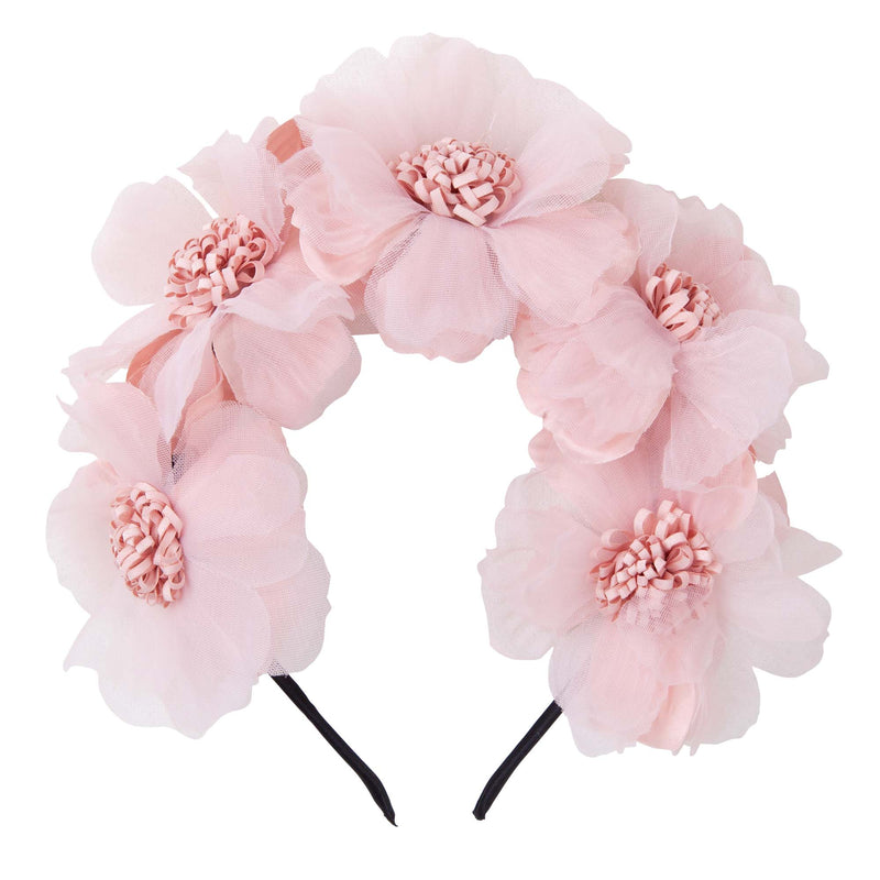 Andrea Floral Headband - Pink