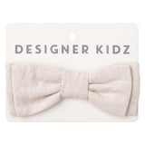 Toby Linen Bow Tie - Sand - Designer Kidz