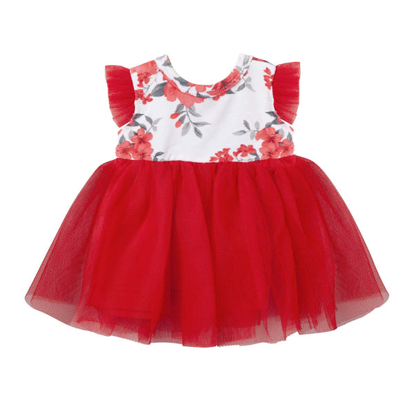 Camilla Floral Doll Dress - Red