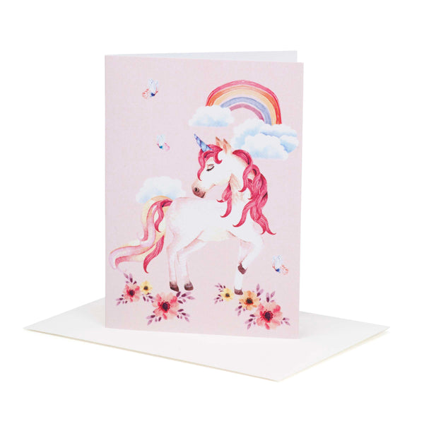 Buy Rainbow Unicorn Greeting Card - Designer Kidz | Special Occasions, Party Wear & Weddings  | Sizes 000-16 | Little Girls Party Dresses, Tutu Dresses, Flower Girl Dresses | Pay with Afterpay | Free AU Delivery Over $80 