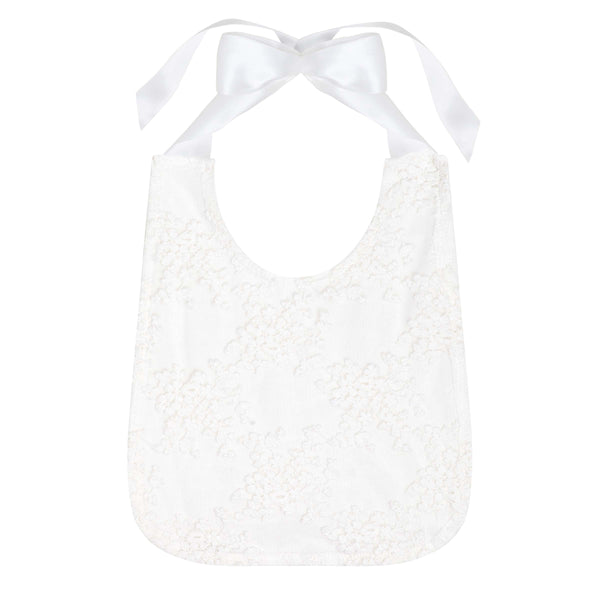 Buy Sophia Christening Bib - Ivory - Designer Kidz | Special Occasions, Party Wear & Weddings  | Sizes 000-16 | Little Girls Party Dresses, Tutu Dresses, Flower Girl Dresses | Pay with Afterpay | Free AU Delivery Over $80 