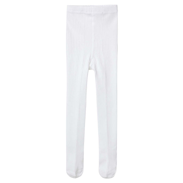 Rib Tights - White - Designer Kidz