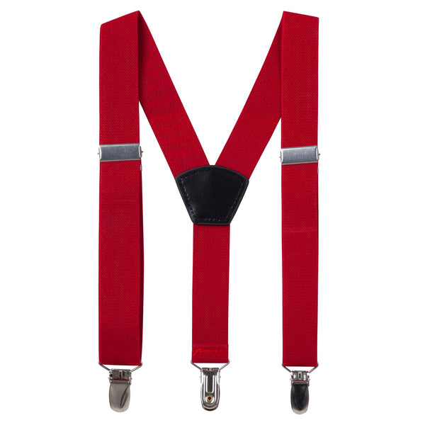 Bradley Boys Suspenders - Red - Designer Kidz