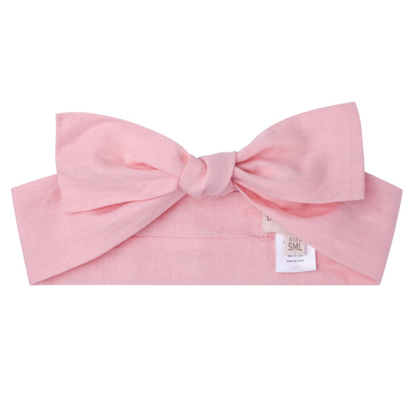 Linen Headband - Rose Pink
