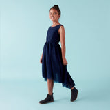 Delilah S/S Lace Dress - Navy