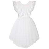 Buy Libby Lace S/S Tutu Dress - Ivory - Designer Kidz | Special Occasions, Party Wear & Weddings  | Sizes 000-16 | Little Girls Party Dresses, Tutu Dresses, Flower Girl Dresses | Pay with Afterpay | Free AU Delivery Over $80 